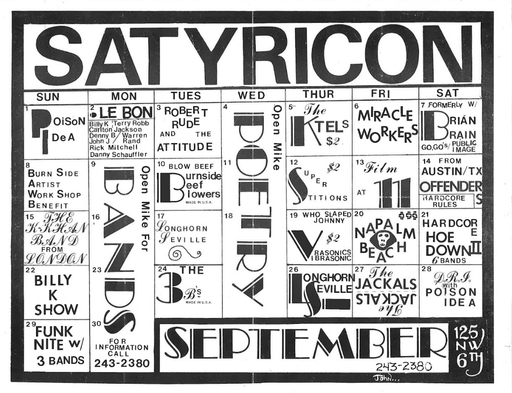 September 1985 Calendar