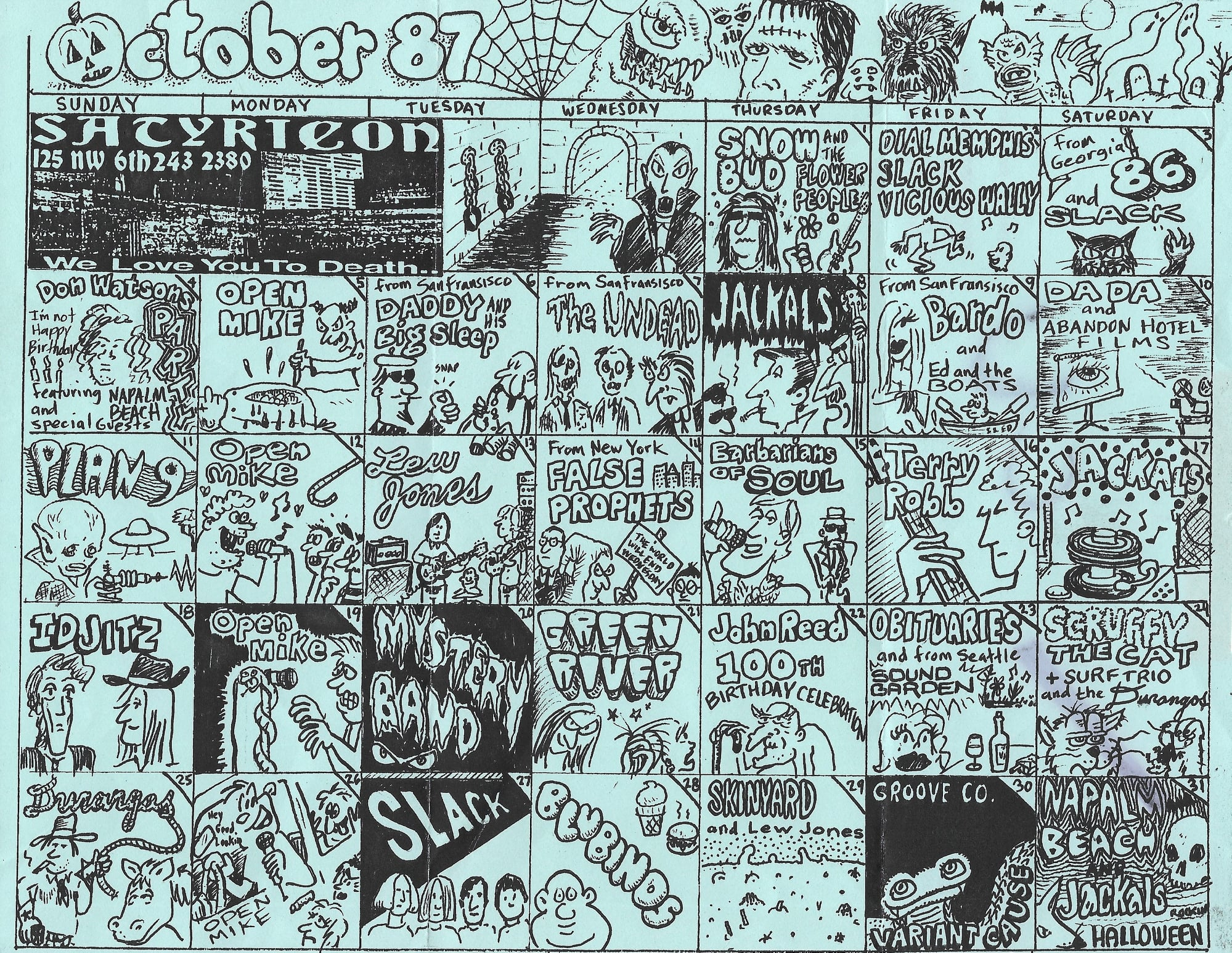 October 1987 Calendar