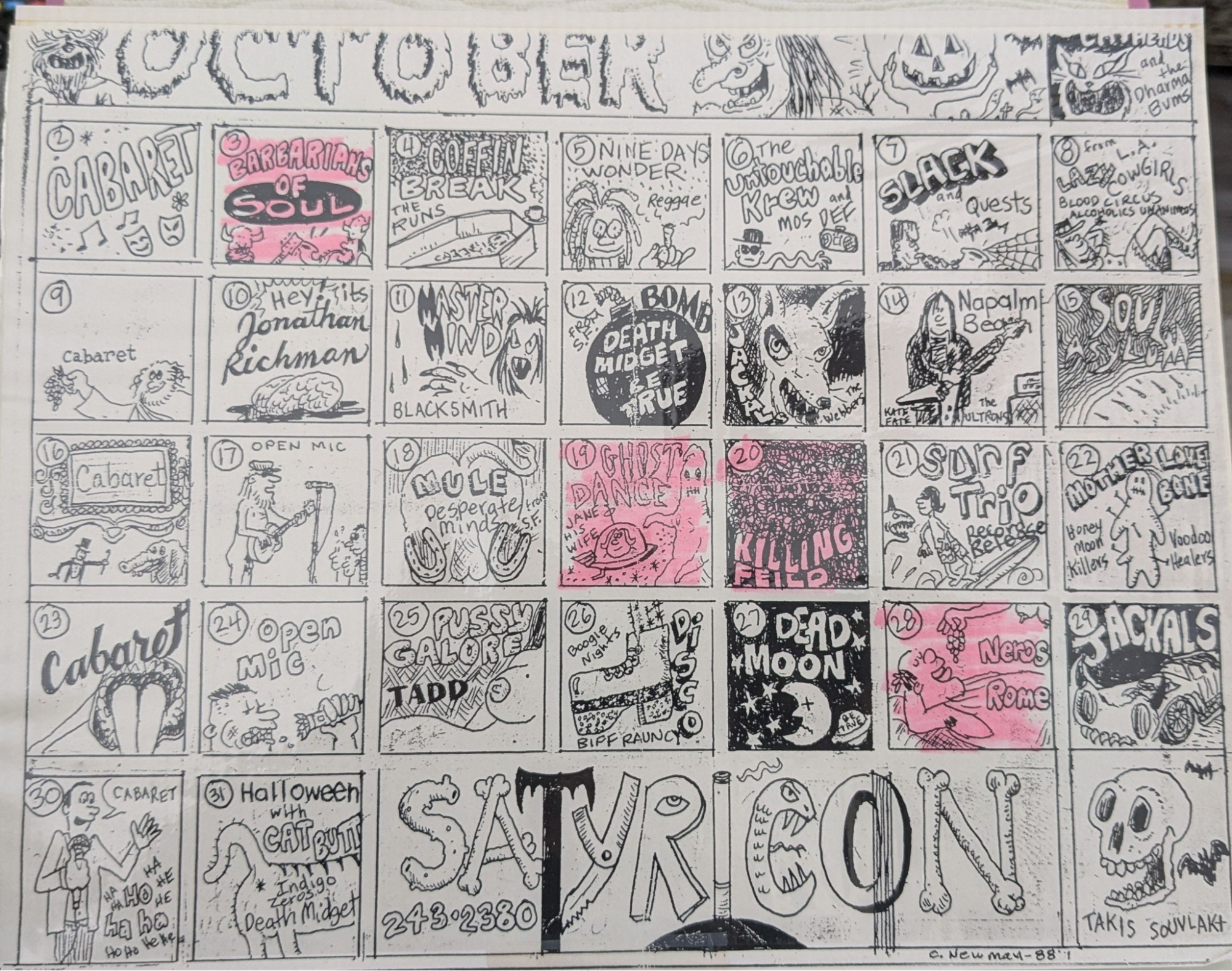 October 1988 Calendar