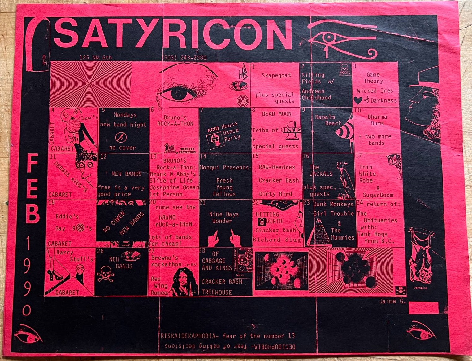 February 1990 Calendar