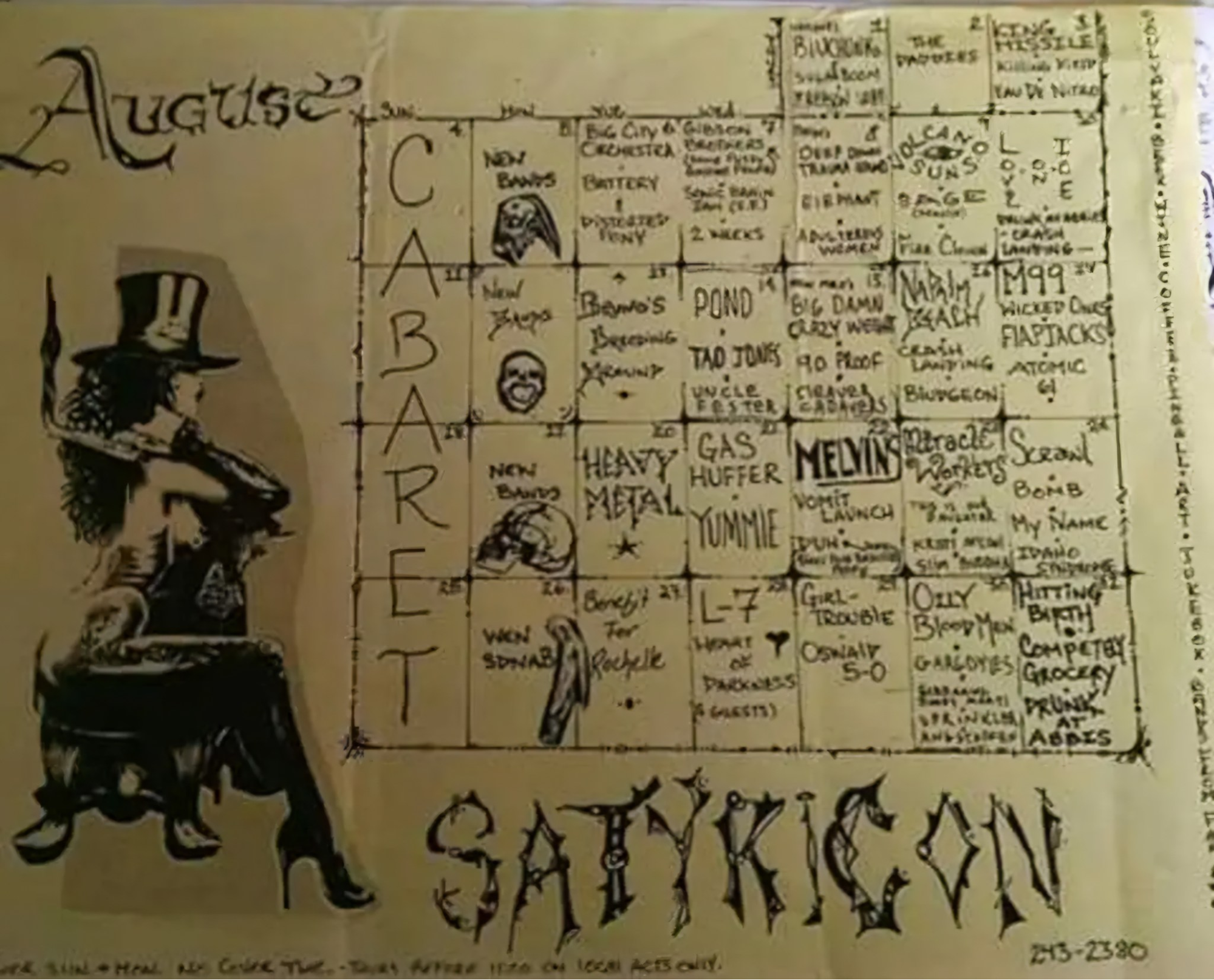 August 1991 Calendar