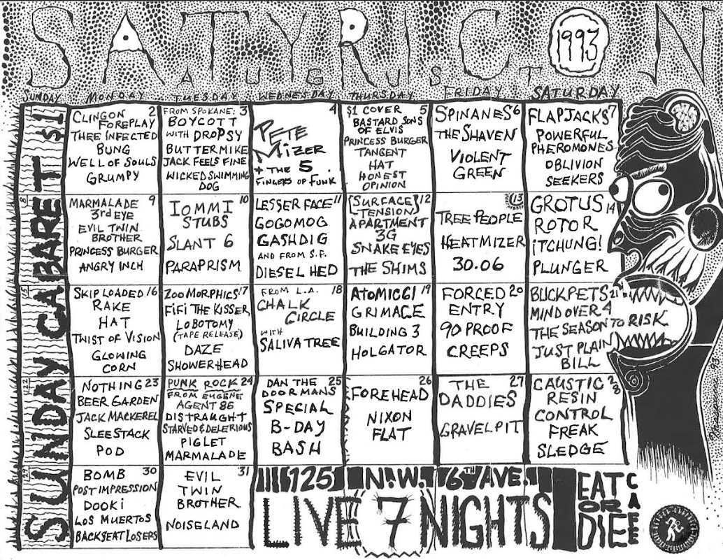 August 1993 Calendar