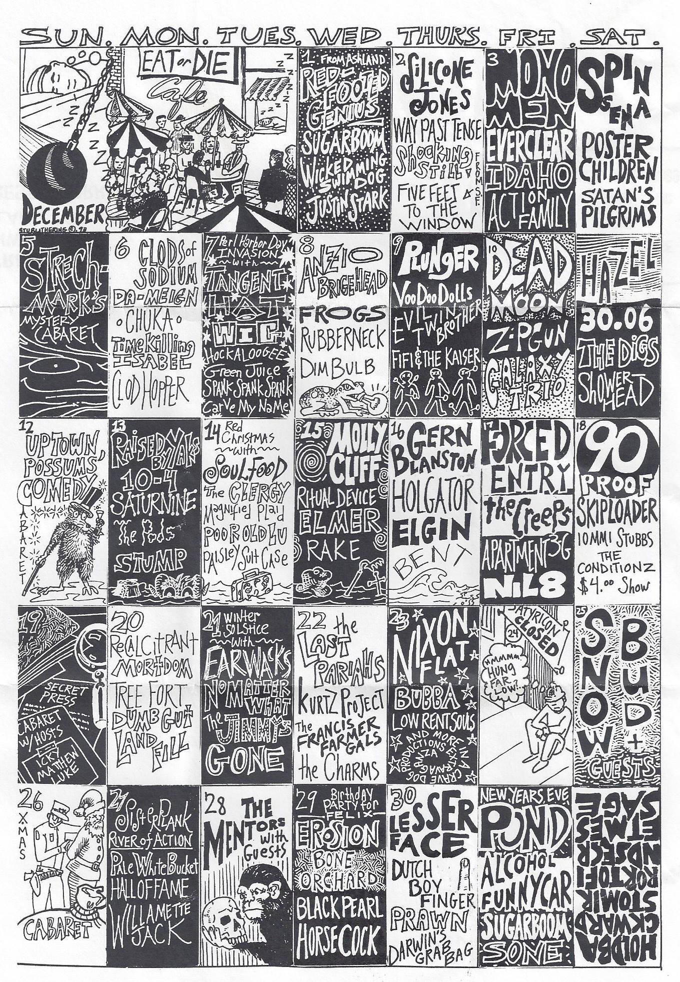 December 1993 Calendar