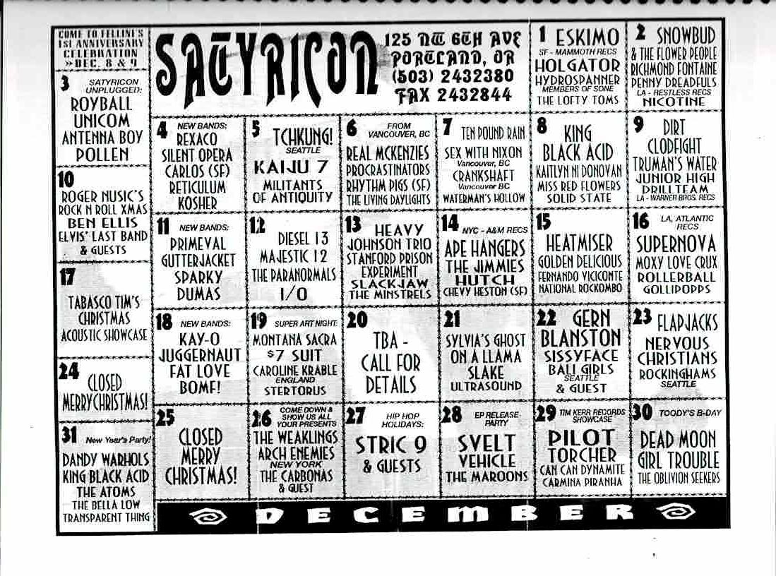 December 1995 Calendar